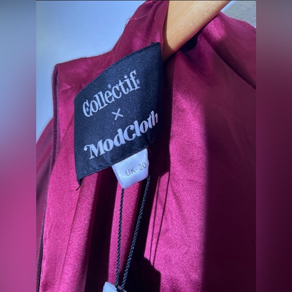 Modcloth Collectif Crimson Swing Size US 16 - Picture 2 of 4